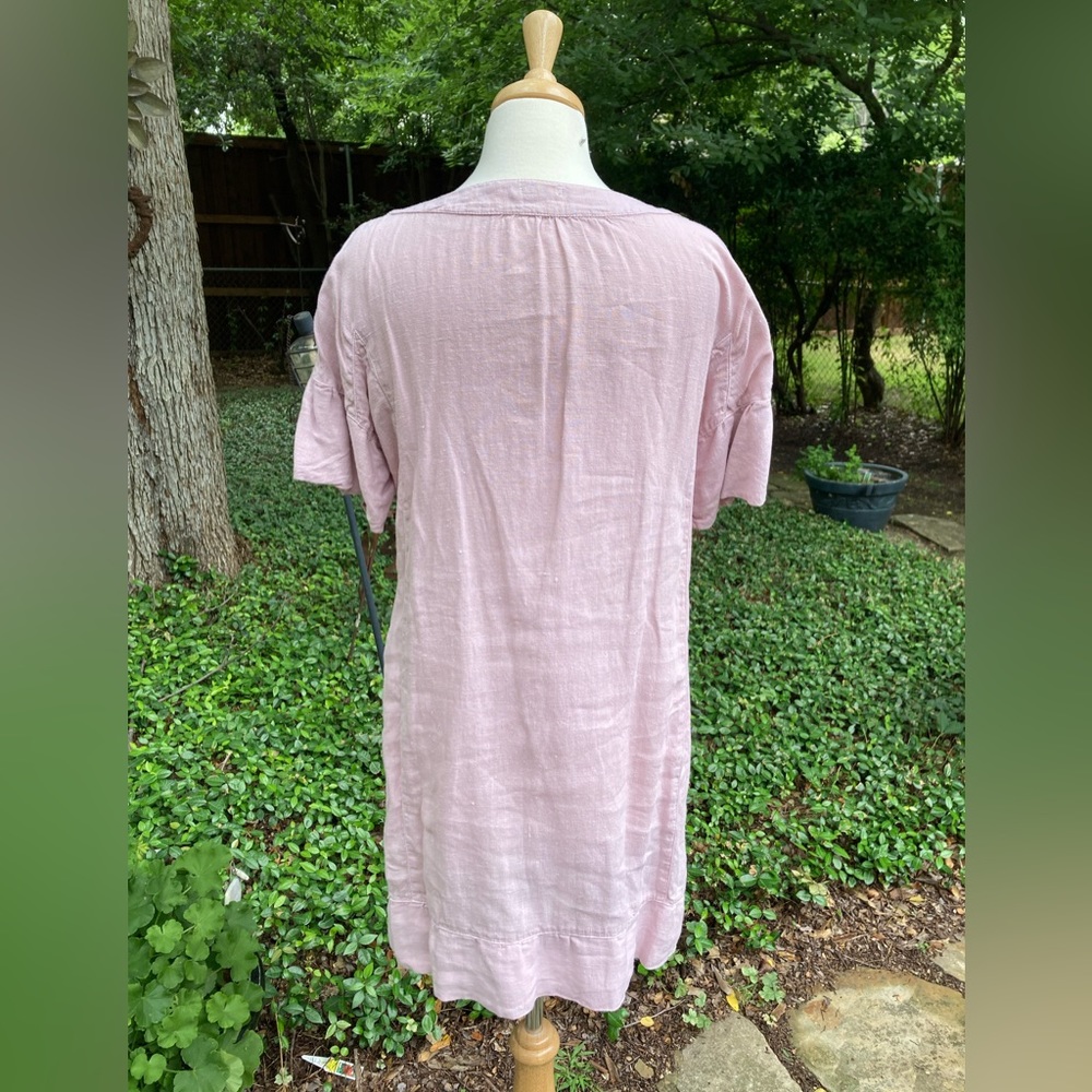 GRIZAS Linen Dusty Rose Dress S - Picture 5 of 7